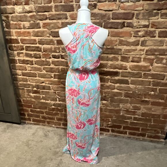 Lilly Pulitzer Mills Maxi Long Dress Size Small Jellies Be Jammin Coastal Vacay - Picture 3 of 6